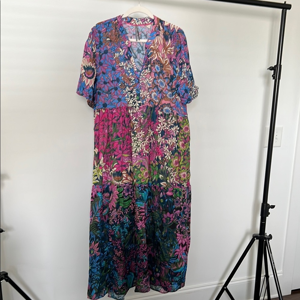 Anthropologie Kalie Flowy Maxi Dress